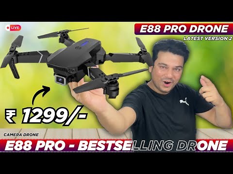 E88 Pro Drone with HD Camera Unboxing & Review | E88 Drone