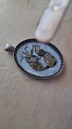 Art Process Video: Creating Unique Handmade Jewelry in Steampunk Style