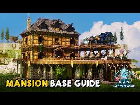 All-in-One Mansion Base with HUGE Dino Pen | ARK: Survival Ascended