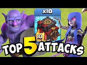 TOP 5 BEST TH10 ATTACK STRATEGIES FOR 2021 with AND without Siege Machines | Clash of Clans by Clash with Eric - OneHive
