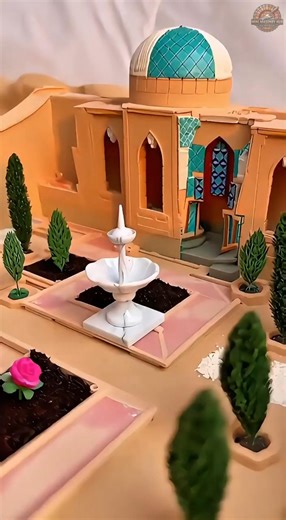 Tiny Persian Palace! 🕌 #miniature #satisfying #tinyhouse #miniaturehouse #shorts
