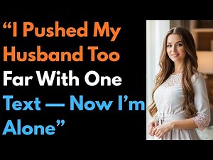 “I Pushed My Husband Too Far With One Text — Now I’m Alone” #cheating