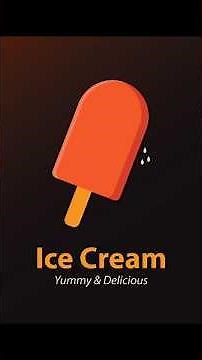 how to design ice cream logo in illustrator #logodesign #icecreamlogo
