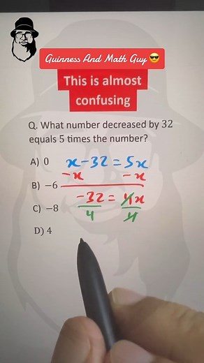 Tricky Math Word Problem (Algebra) with GuinnessAndMathGuy #shorts #math #algebra #tipsandtricks #learnoninstagram #learnonfacebook | Guinness And Math Guy Page | Facebook
