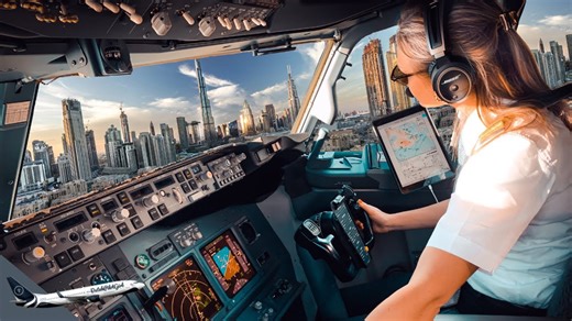 Boeing 737 stunning landing UAE Dubai
