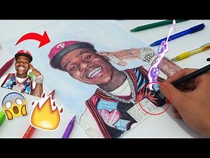9 Hours DaBaby Drawing ! Using ballpoint pens !