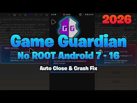 How To Install Game Guardian No Root 2026 | Auto close and crash Fix | Android 16