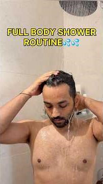 Full Body Shower Routine 💦#showerroutine #mensgrooming #ytshorts #ashortaday #shortsindia