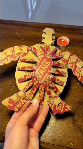 🐢🥹💚 Making a Big TURTLE for my wall 😍 DIY Cardboard Craft Tutorial #diy #cardboard #papercraft