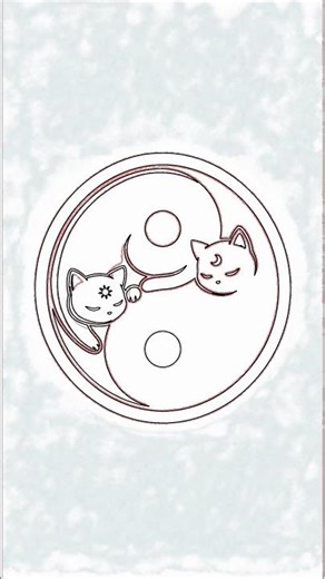 Easy Yin Yang Cats Drawing Tutorial for Beginners!