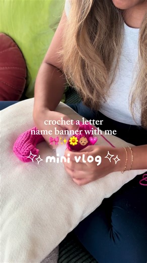 Crochet Name Banner Project: Trust the Process