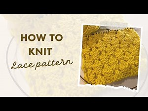 🧶✨ Lace Knitting Stitch Patterns for Beginners