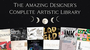 It’s time to launch our latest bundle, The Amazing Designer’s Complete Artistic Library! Discover the entire collection now: https://s.designcuts.com/FB-Artistic-Library It includes beautiful textures, brushes, fonts, and illustrations that will come in handy for any level of designer, whether a hobbyist or seasoned professional. From designers like MiksKS, Lisa Glanz, and Set Sail Studios, these diverse products were designed to let your imagination run wild. This library – compatible with Proc