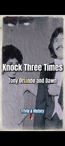 Knock Three Times Tony Orlando And Dawn Lyrics Music #TonyOrlandoandDawn #pop #music #lyrics #classic #fyp #follower #everyone #highlights "Knock Three Times" is a popular song credited simply to "Dawn", obscuring the actual performers. The song was released as a single which hit No. 1 on the Billboard Hot 100 in January 1971 and eventually sold six million copies. "Knock Three Times" has roots in the Tokens. The first Dawn song "Candida" was produced by Tokens member Hank Medress and his busine