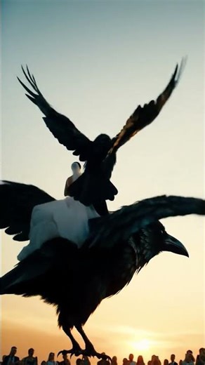 Bride and Groom Fly Away on a Giant Crow! | Magical Bengali Wedding Moment