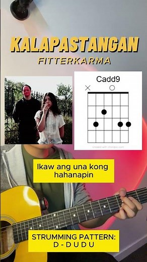 Kalapastangan - Fitterkarma (Guitar Tutorial with Chord Diagrams)