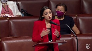 Watch Rep. Alexandria Ocasio-Cortez on the House floor condemn Rep. Ted Yoho for accosting her on Monday, calling it emblematic of a culture that demeans women and girls. https://nyti.ms/3hzhE9R | The New York Times