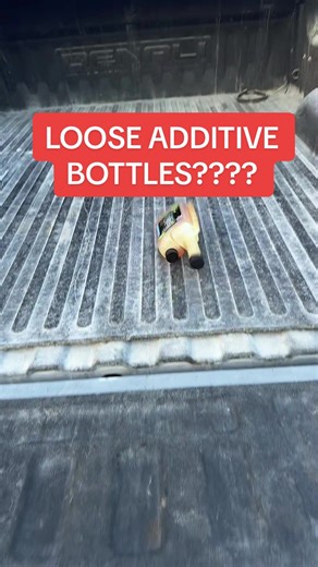 This stuff is too expensive to leak all over your bed! Check out my magnetic holders! #truck #diesel #fueladditives #trucktok #dieselmechanic