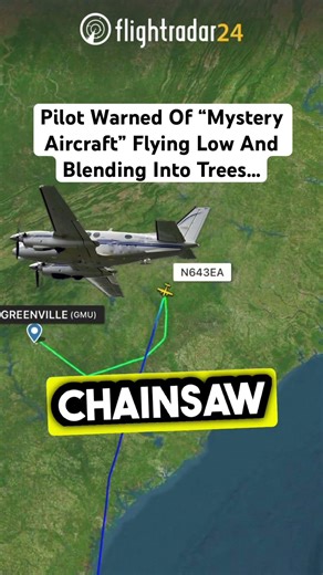Pilot Warned Of “Mystery Aircraft” Flying Low And Blending Into Trees