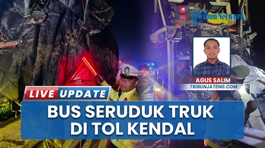 Bus Double Decker Tabrak Truk Tronton di Tol Kendal, Sopir Diduga Alami Microsleep, 6 Orang Terluka - Tribun Video