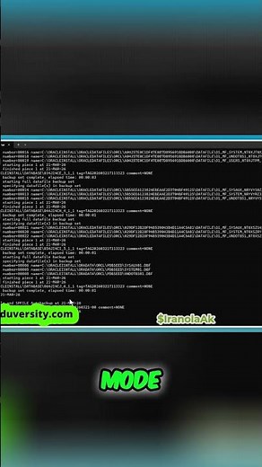 Oracle Database Backups: Archive Redo Log Mode is Crucial! #shorts