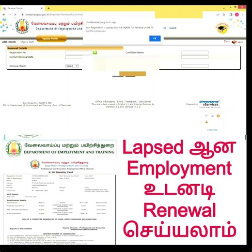 Tn employment renewal | employment renewal process| online employment renewal process