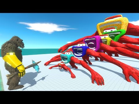 Kaiju Monster vs 7 Levels Evolution of MONSTER LIGHTNING MCQUEEN - ARBS