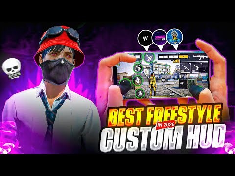 World's Best Custom HUD Codes 🥶☠️ For 2 Finger 3 Finger & 4 Finger 🌍 | Freestyle + Accuracy 💀 !!