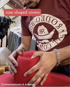 280K views · 1.8K reactions | A deep dive into the world of cowboy hat shaping! (instagram.com/thehatstoretx & instagram.com/xlealx1) | BuzzFeed Video | Facebook