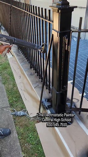 The Electrostatic Painter | Central High, Philadelphia #painting #metalrefinishing #electrostaticpainting | Instagram