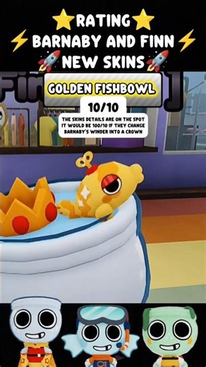 Rating Barnaby and Finn's new skin 😍 #roblox #dandysworld