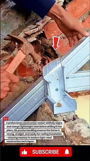 Pro Builder Assembles and Drills Light Steel Frame with Expert Precision