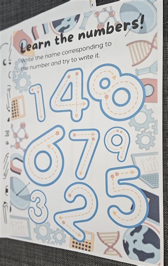 Numbers Activity Book for Kids | 1–10 Printable Workbook | Preschool Learning Book - Etsy