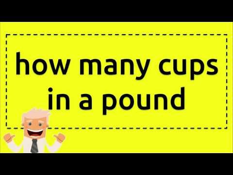 how many cups in a pound