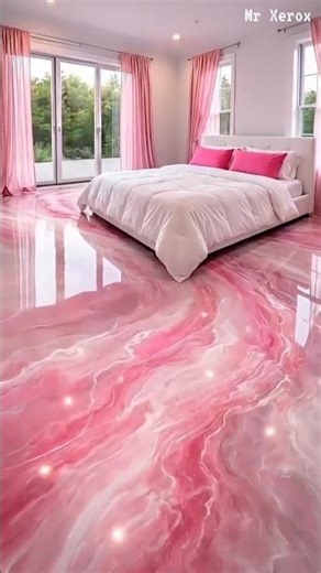 Satisfying Metallic Epoxy Pouring | Mesmerizing Floor Art #timelapse #beforeandafter