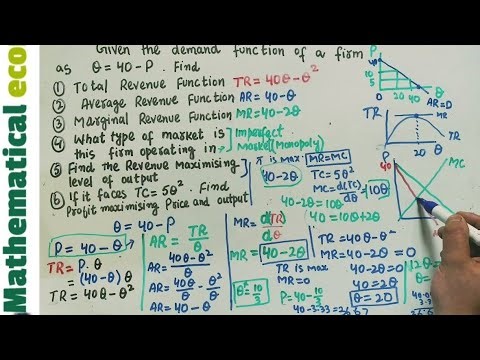 Total Revenue, Marginal Revenue, and Profit-Maximizing Output | Microeconomics | profit maximization