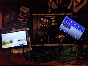 Part One: OpenAuto Pro Series: v6.1 test. Raspberry Pi 4b dual screen setup for VW Bus