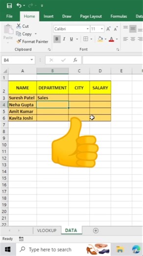 Advanced VLOOKUP Formula in Excel 🚀😱#excel#exceltips #shorts #exceltutorial #msexcel #microsoftexcel