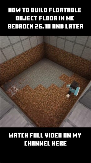 How to build floatable objects floor in Minecraft Bedrock 26.10 #minecraft #tutorial