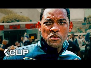 First Act as a Superhero Scene - HANCOCK Clip (2008) Will Smith