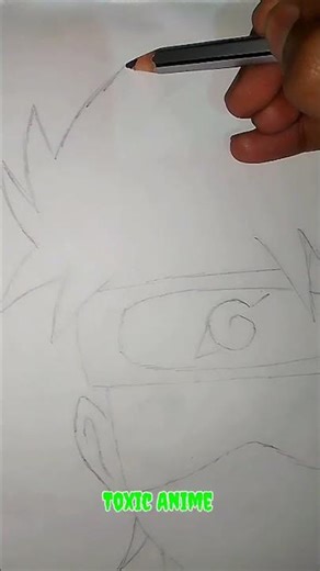 Kakashi Hatake | Easy Anime drawing Tutorial.