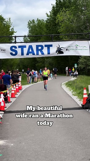 Super Mom Reaching Goals: Motivational Couple Marathon Journey