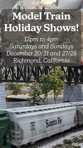 Our famous Model Train Holiday Shows are back at the Golden State Model Railroad Museum