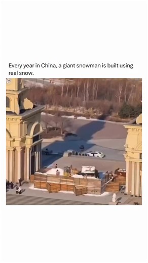 Get Rise on Instagram: "Every winter, Harbin-a city in northeastern China-transforms into a dazzling open-air gallery of ice and snow art during the International Ice and Snow Sculpture Festival. The city glows with illuminated palaces, shimmering castles, and towering frozen masterpieces that seem straight out of a fairy tale. Amid this breathtaking spectacle, one creation has captured hearts worldwide: the “Big Snowman.” Crafted entirely from real snow, this towering figure stands over 18 mete