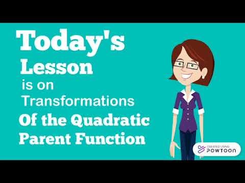 Transformations of Quadratic Parent Function - does not have references