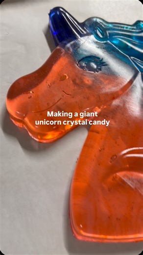 5.4K views · 12 reactions | Let’s make a giant unicorn crystal candy together 濾 #unicorn #crystalcandy | Bak'd | Facebook