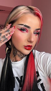 Easy Red Makeup❣️ Inspo off Pinterest! #redeyemakeup #makeuptutorial #makeupinspo #eyeliner #redcutcrease #makeup #makeupideas | Molly Hull
