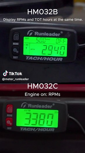 Runleader digital small engine hour meter tachometer, record RPMs and Hours for gasoline powered #lawnmower #motorbike #ATV#chainsaw. #HOURMETER #GAUGE #tachometer