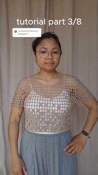 3/8 Mistral filet tee tutorial #crochet