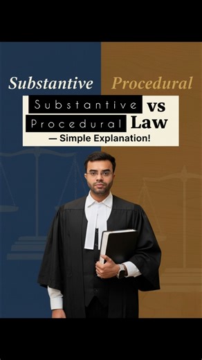 Indian Law Basics: Substantive and Procedural Law Explained Simply #shorts